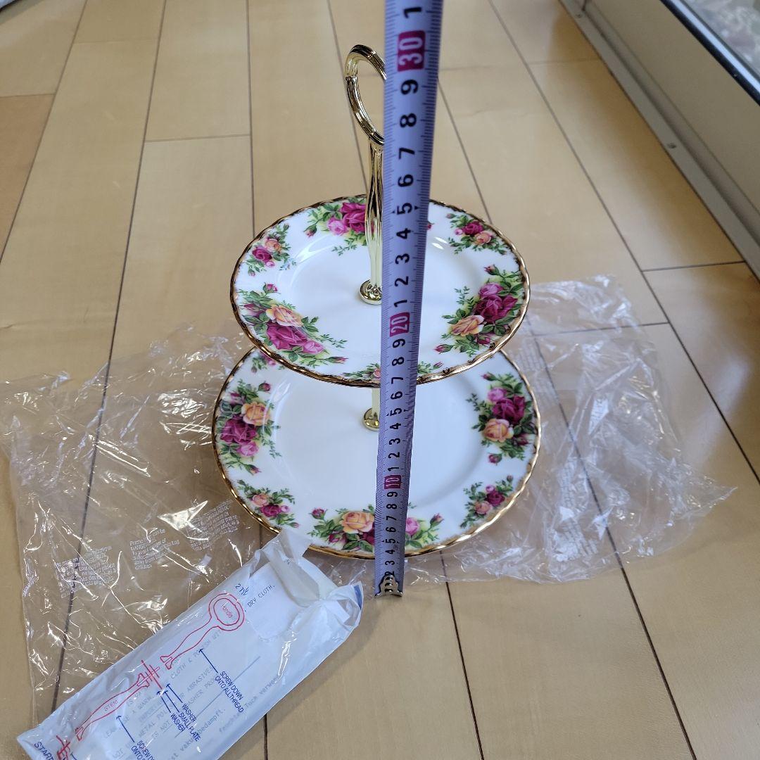 ロイヤルアルバート　オールドカントリーローズ　ケーキスタンド