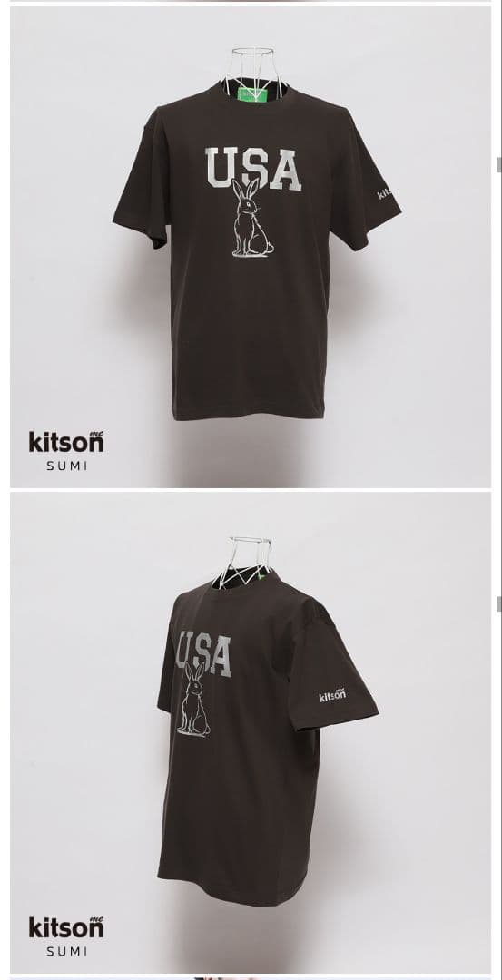 #ババババンビ　宇咲　kitson me　コラボTシャツ USAロゴ　L