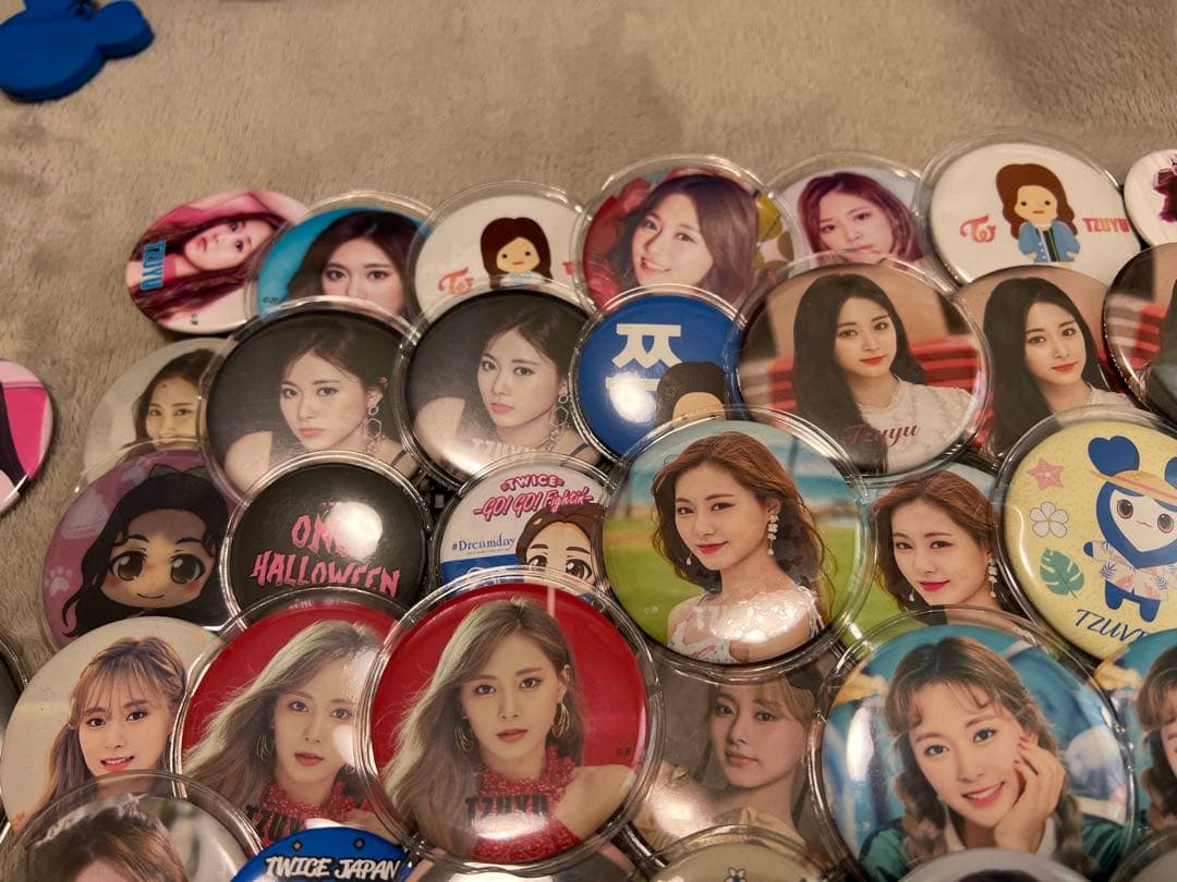 TWICE トゥワイス TZUYU ツウィ 缶バッチ 84個セット バラ売り△