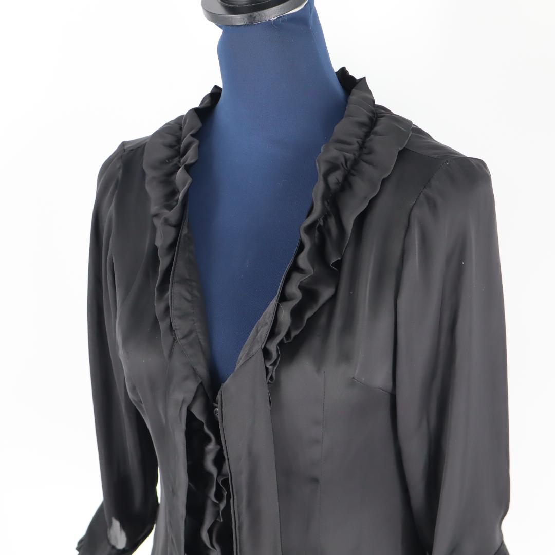 【美品 フラメンコ衣装】半艶オールブラック UGWAG アグワグ ブラウス