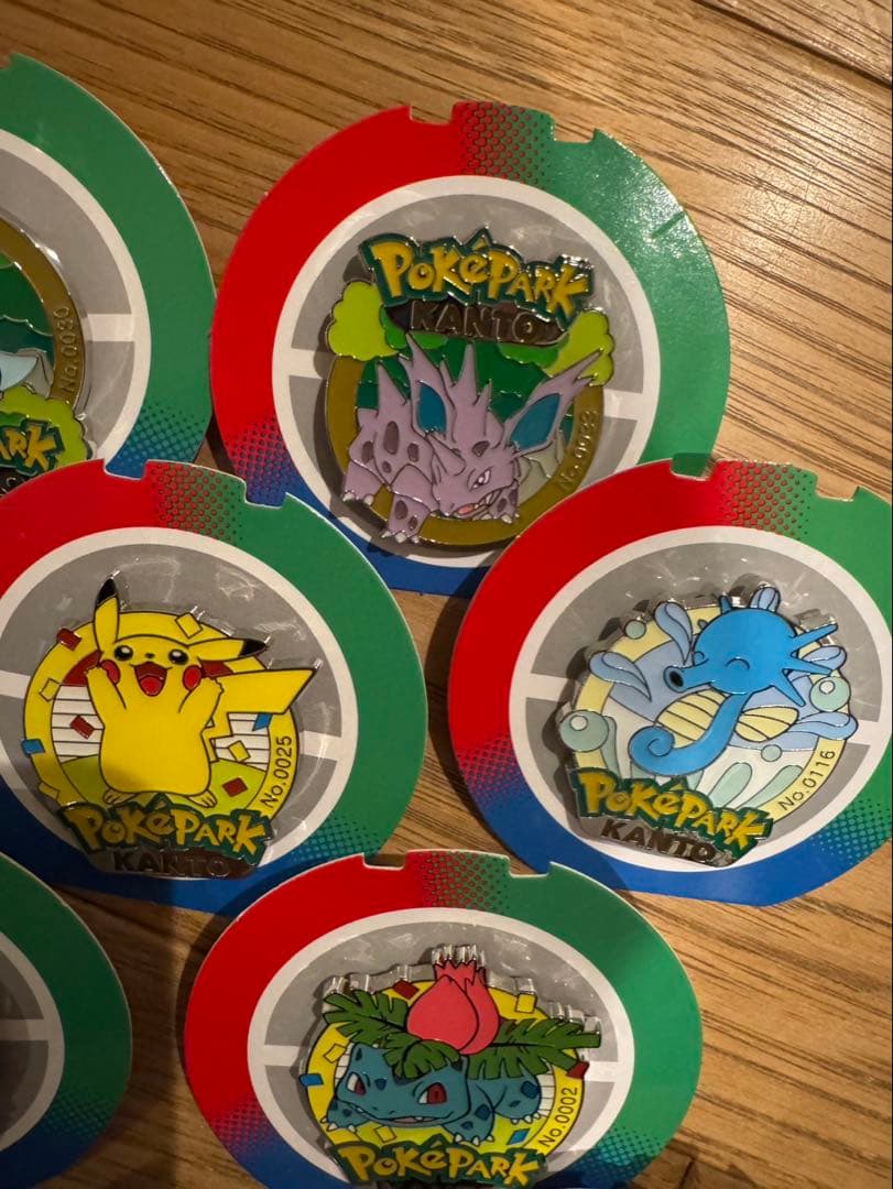 ポケパークカントー　ピンバッジ　9個セット ピカチュウ他