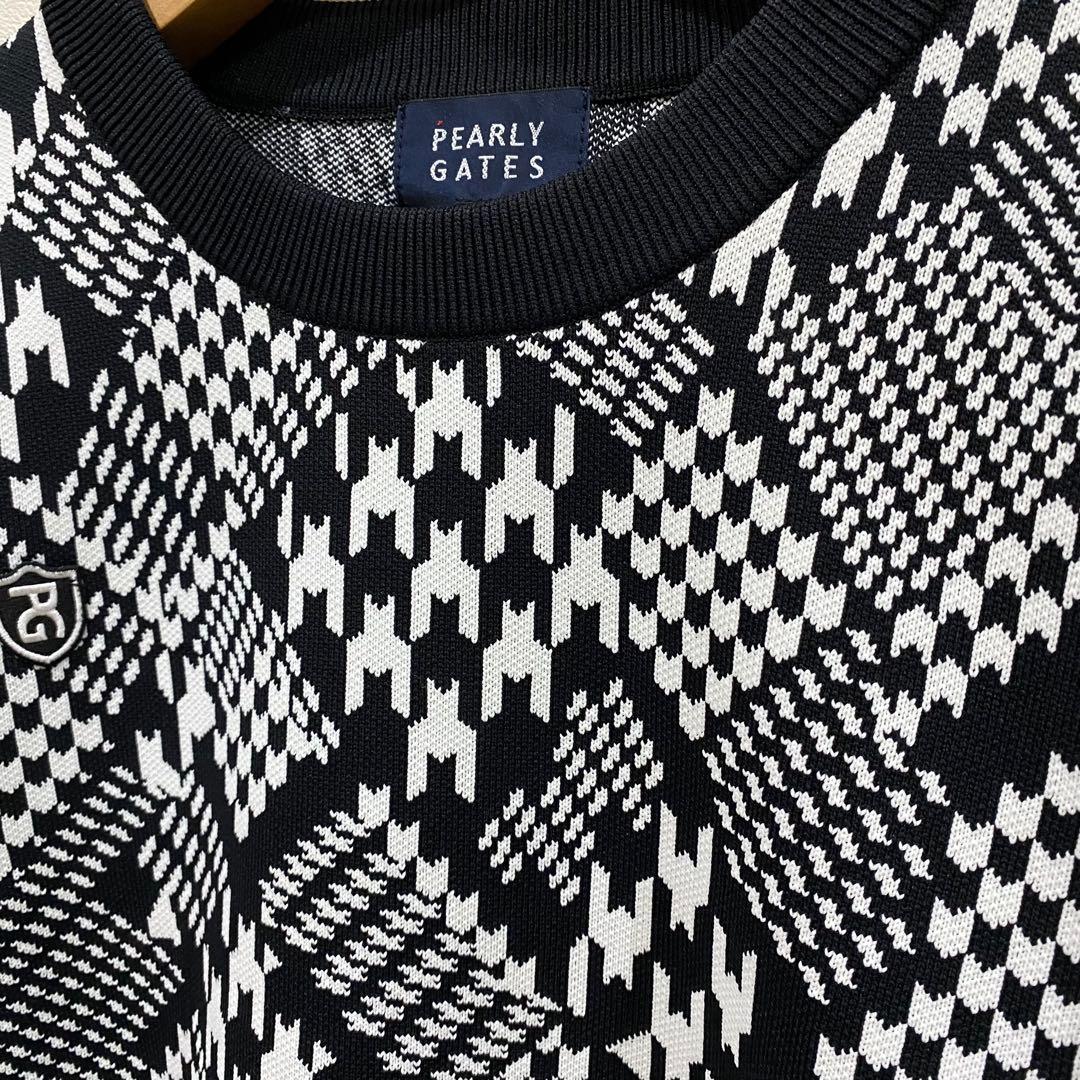 新品【PEARLY GATES】パーリーゲイツ　クルーネックニットプルオーバー