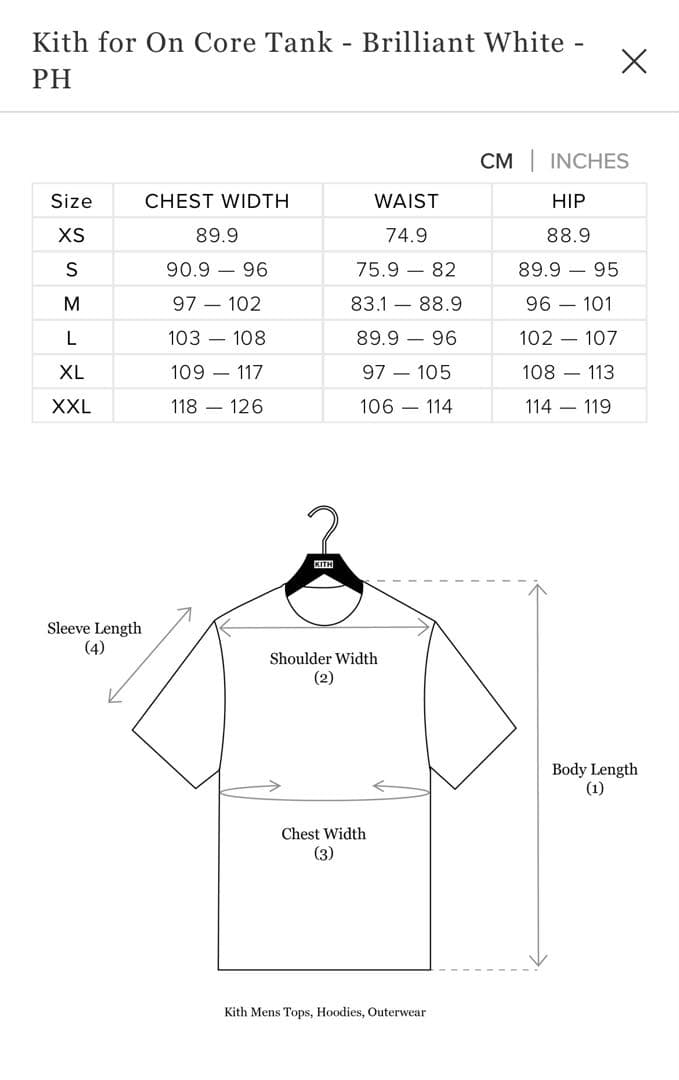 KITH ノースリーブトップ ホワイトKith for On Core Tank
