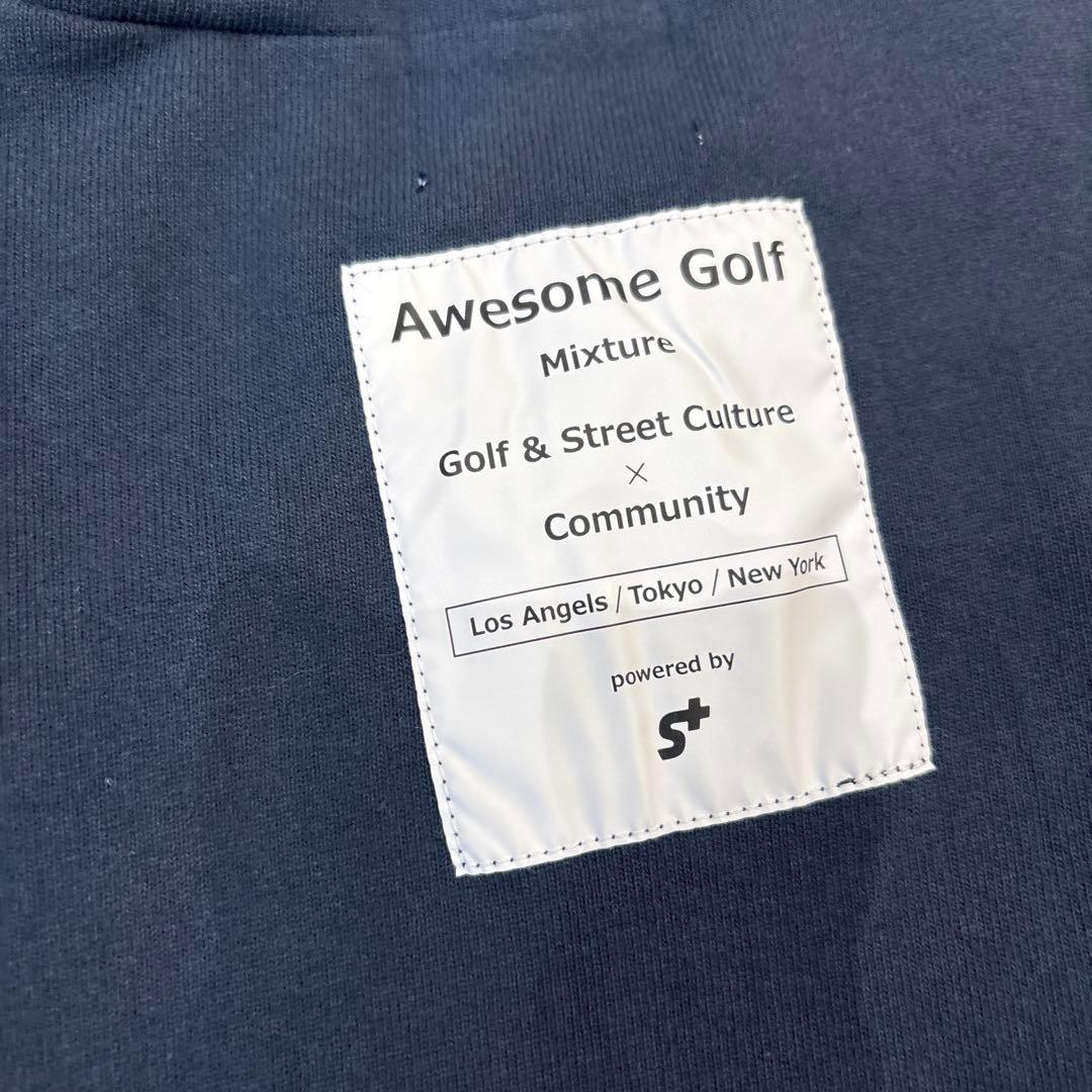 Awesome Golf S+ ネイビー ゴルフシャツ