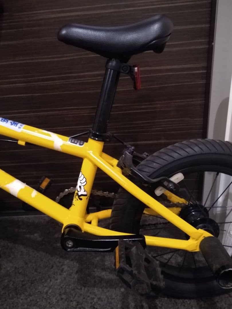 【かつりん】幼児用BMX自転車 イエロー
