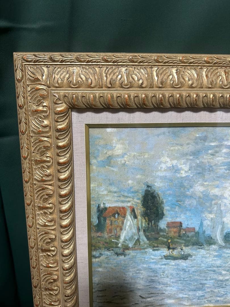 ♦️お勧め絵画　クロード　モネ　風景画 美術品　大型豪華額縁　ア-ト　インテリア