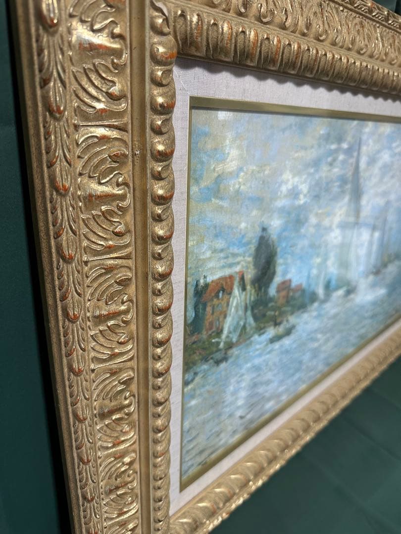 ♦️お勧め絵画　クロード　モネ　風景画 美術品　大型豪華額縁　ア-ト　インテリア