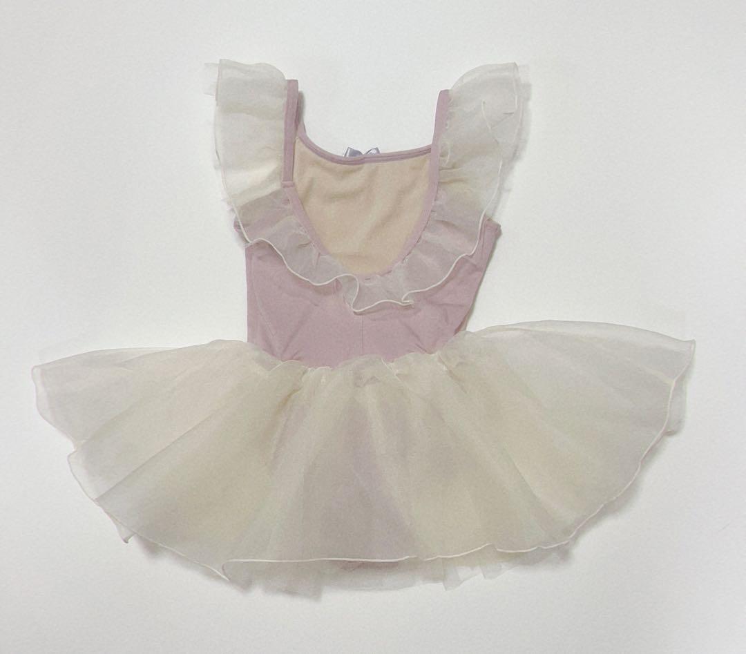 Chacon バレエ レオタード kids 110 キッズ　ピンク