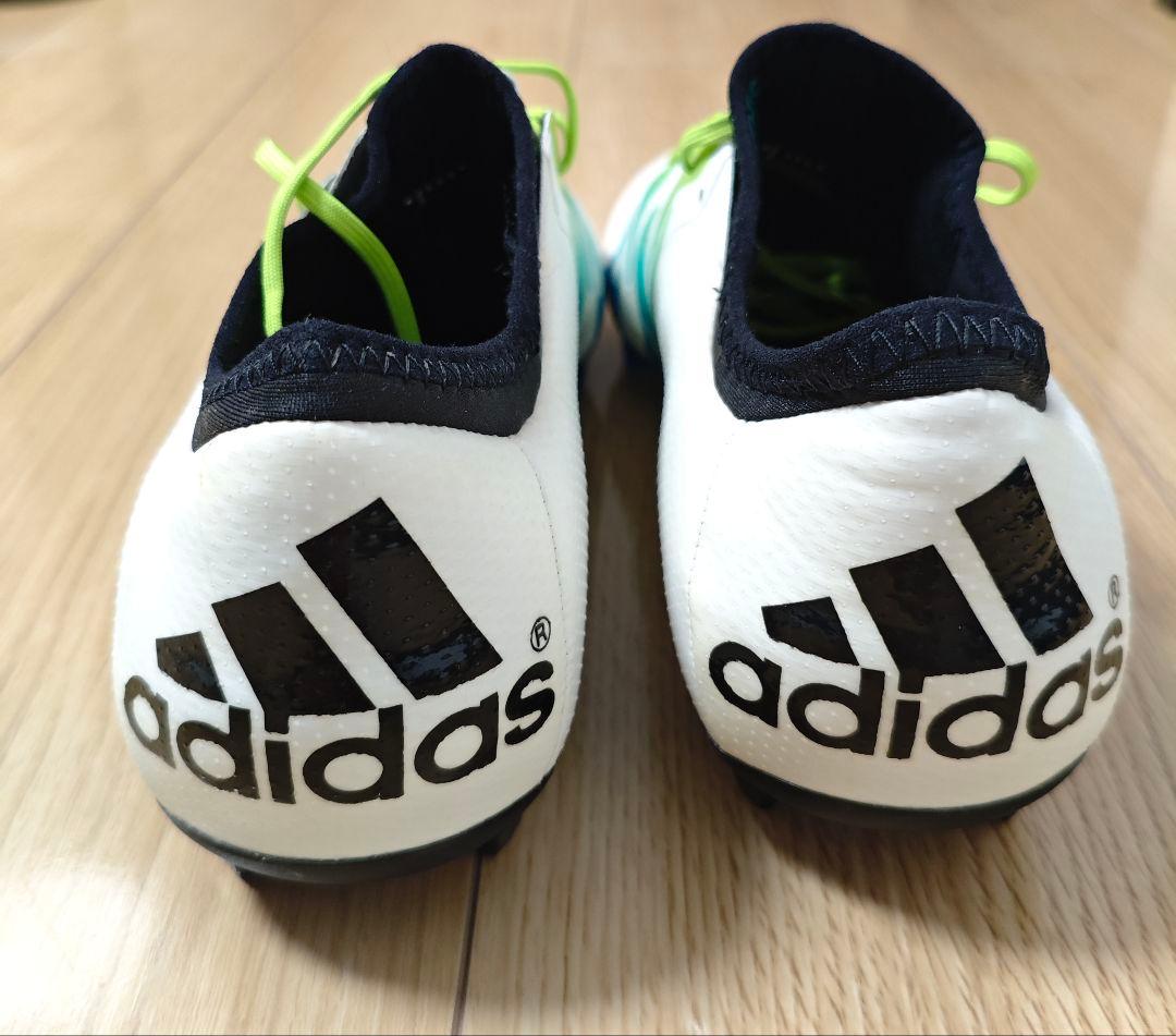 adidas スパイクシューズ ホワイト/グリーン/ブルー24.5cm
