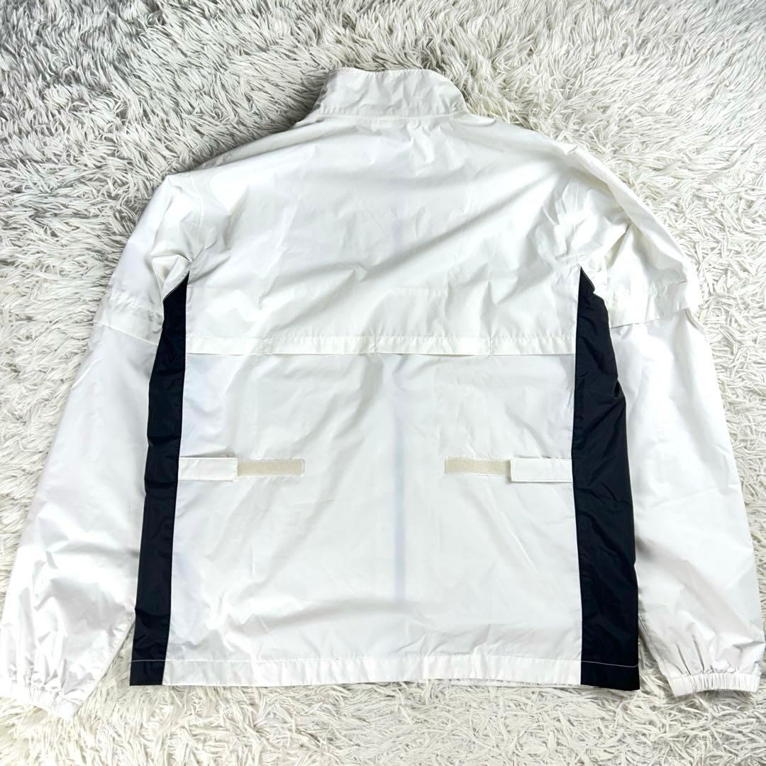 【美品】キャロウェイ　レインウェア　セットアップ　L　白×黒　2way　透湿