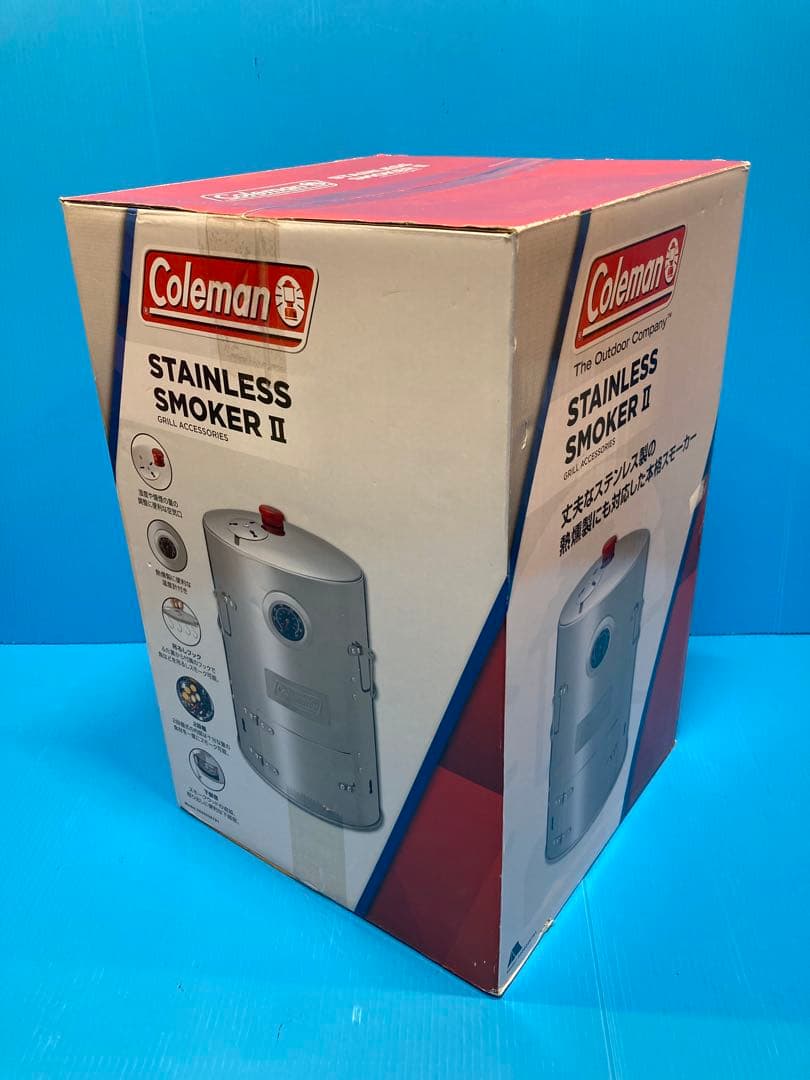 【未使用】Coleman／コールマン ステンレススモーカーII 本格的温燻器
