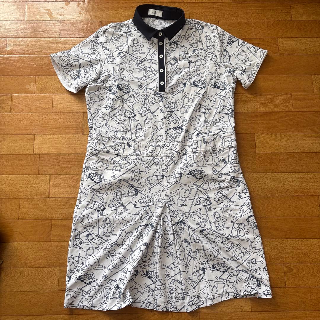 Munsingwear マンシングウェア パネルプリント半袖ワンピース ゴルフ