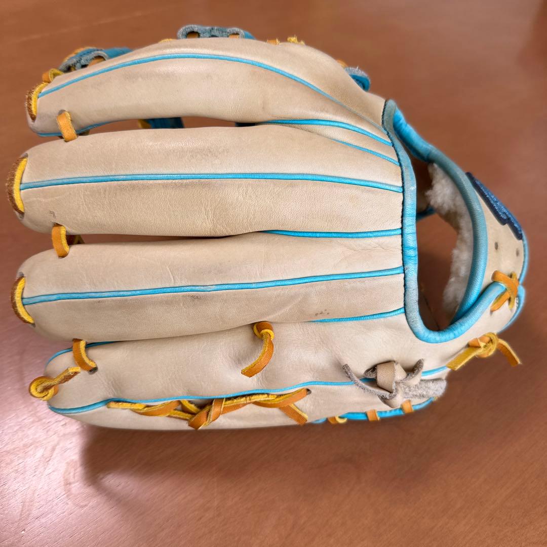 Slugger 軟式グローブ ベージュ/水色　久保田スラッガー