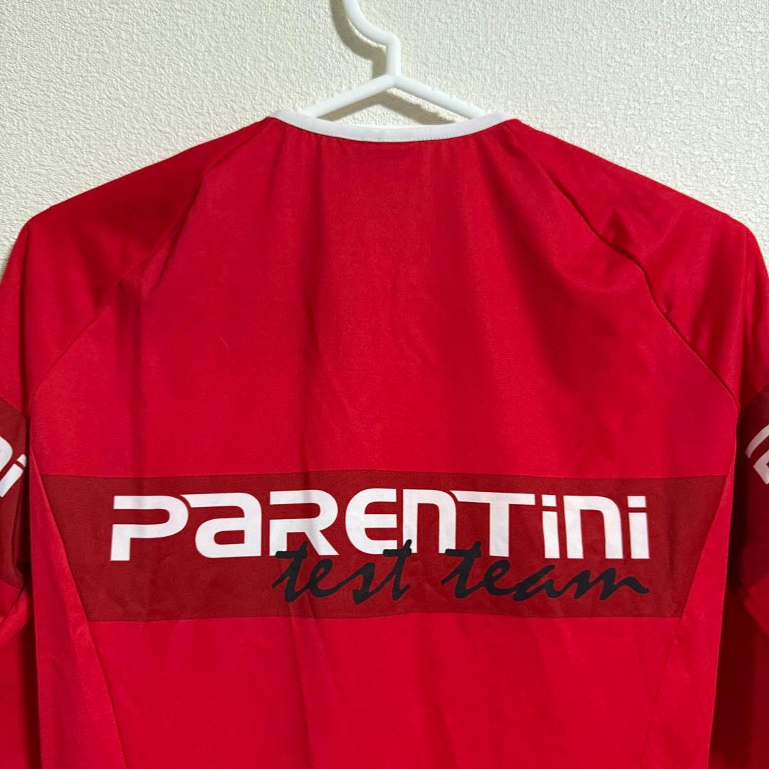 PARENTINI サイクルジャージ 長袖ワンピース レッド/ブラック
