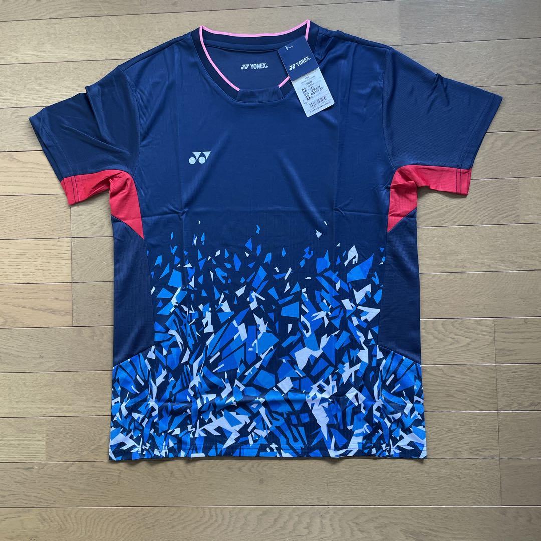 ヨネックスYONEX バドミントン日本代表モデルゲームウェア新品　XLブルー