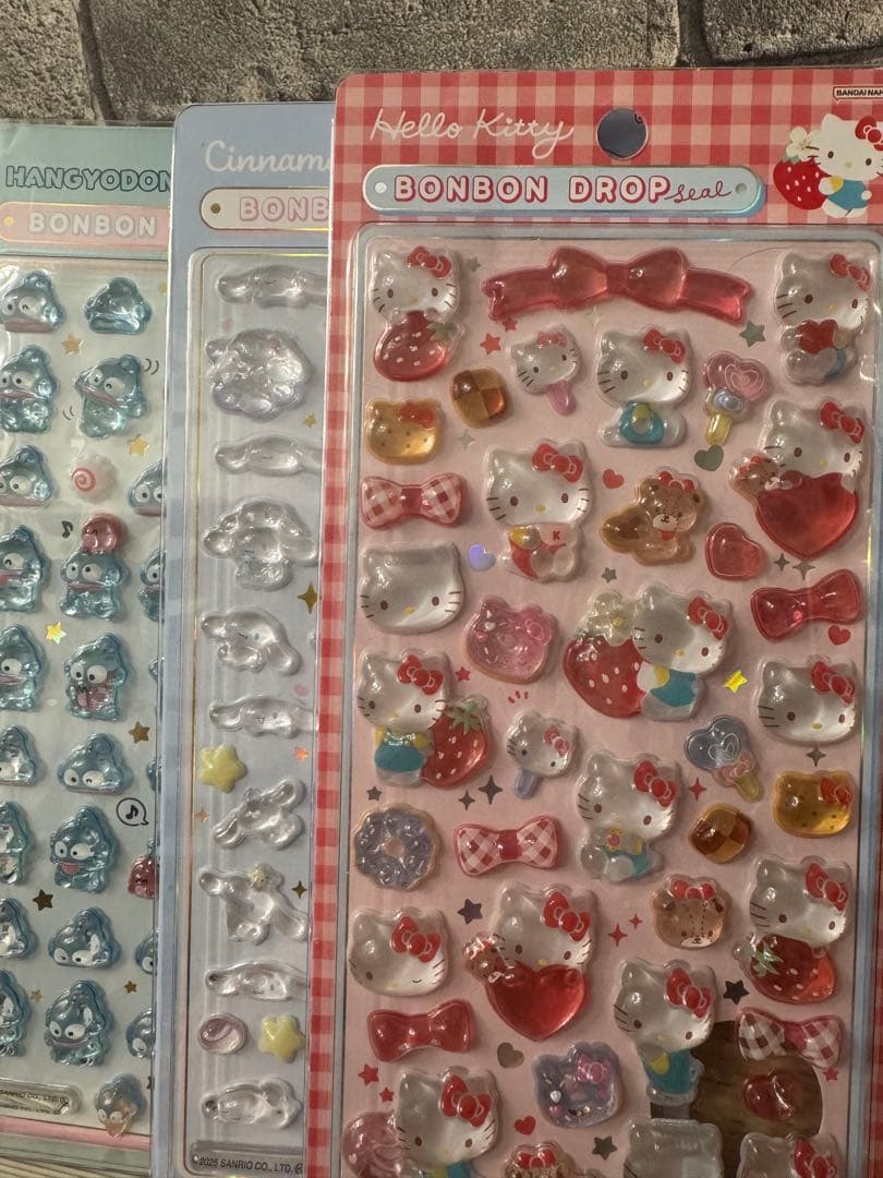 【確実正規品】新品未開封5種アソートサンリオ　ボンボンドロップシール第2弾キティ