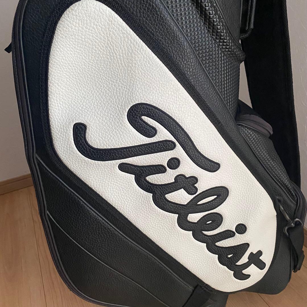【美品】Titleist タイトリスト キャディバッグ 黒/白