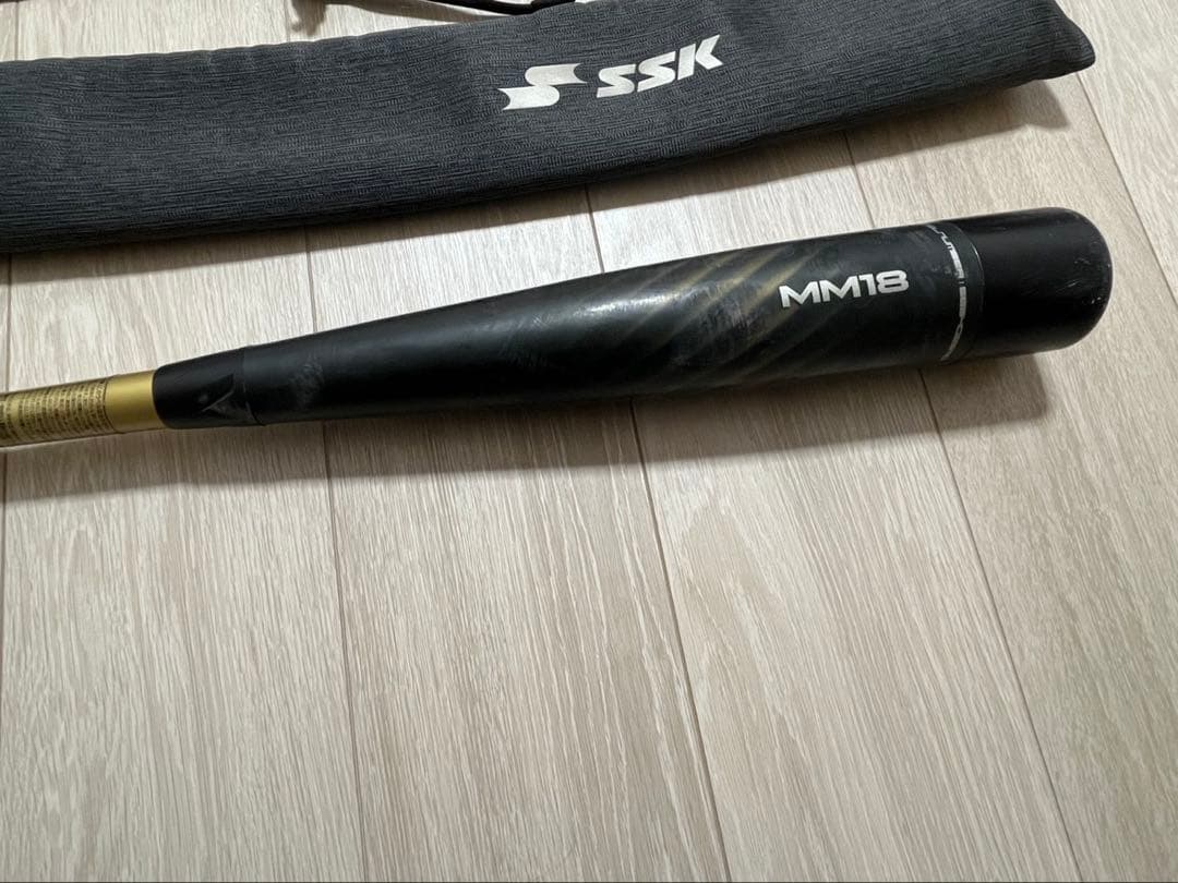 SSK 軟式バット MM18 黒/金