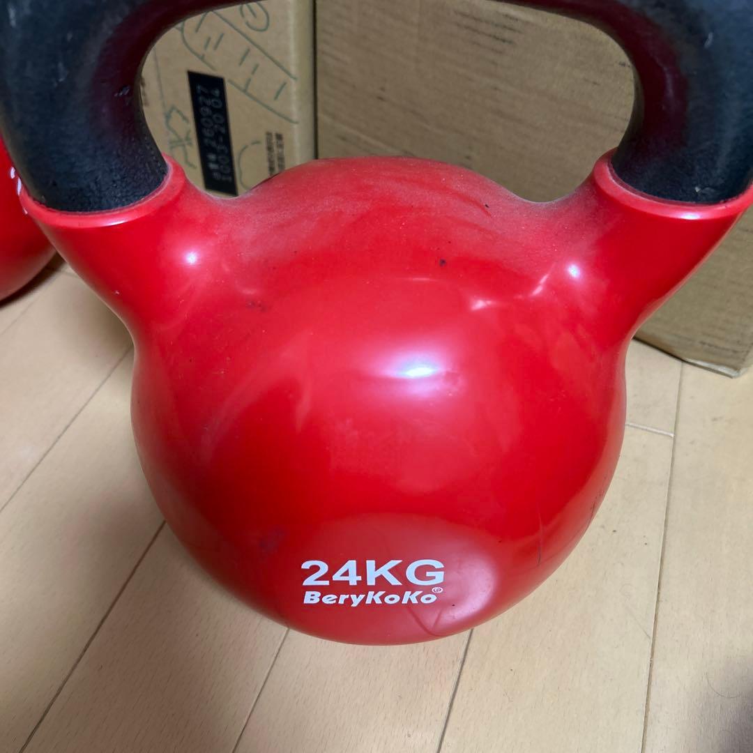 ケトルベル 24KG BeryKoKo ベリーココ pvcコーティング 筋トレ