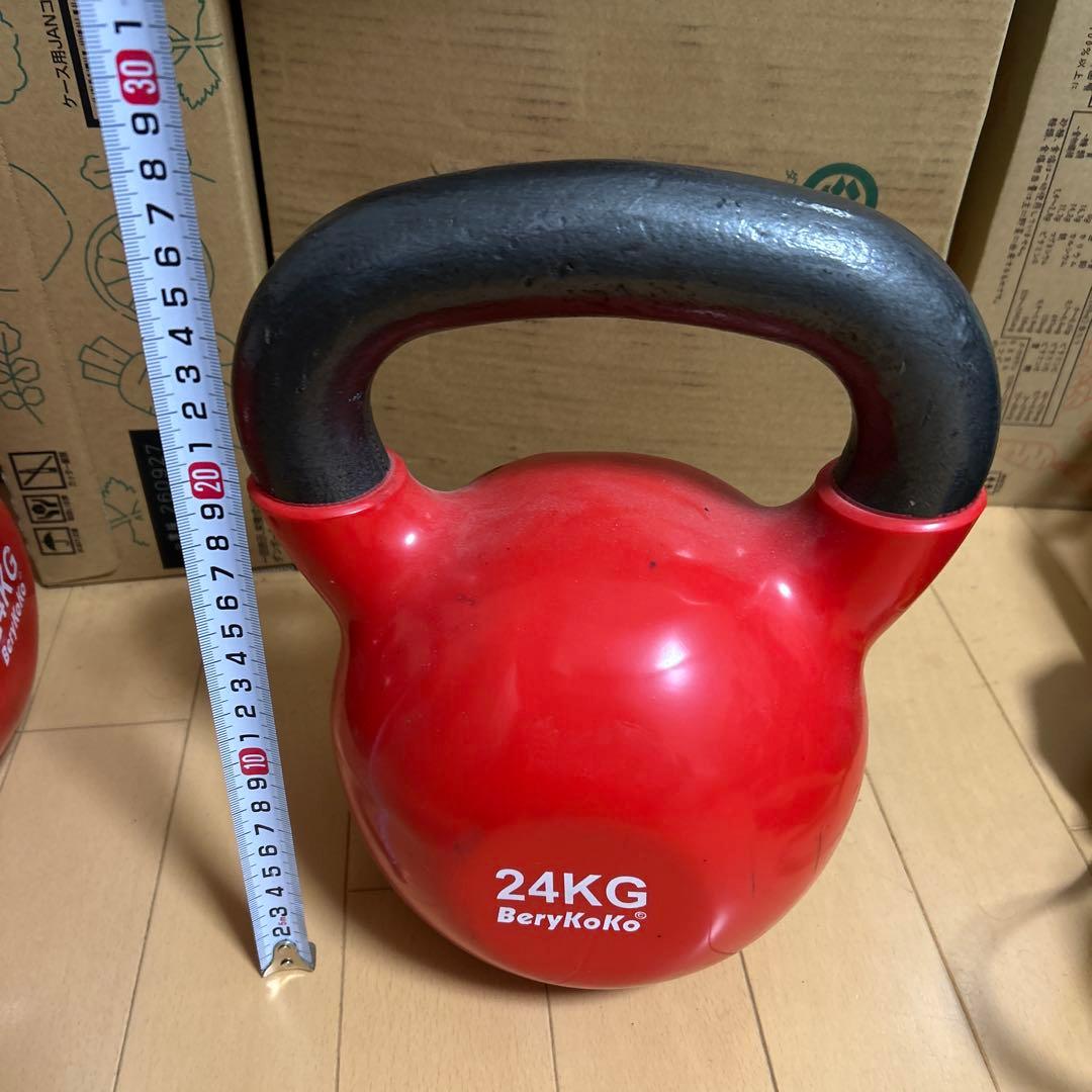 ケトルベル 24KG BeryKoKo ベリーココ pvcコーティング 筋トレ