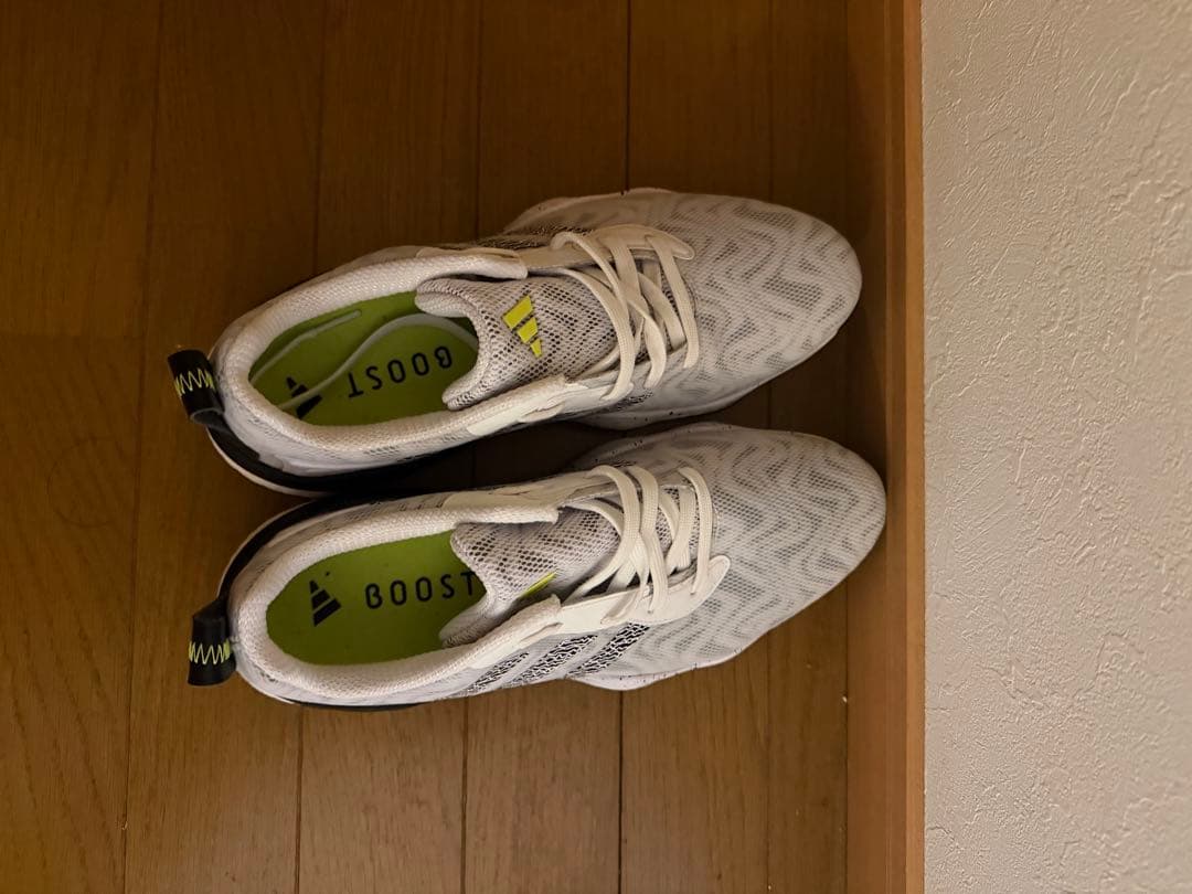 adidas BOOST ゴルフシューズ ホワイト/ブラック