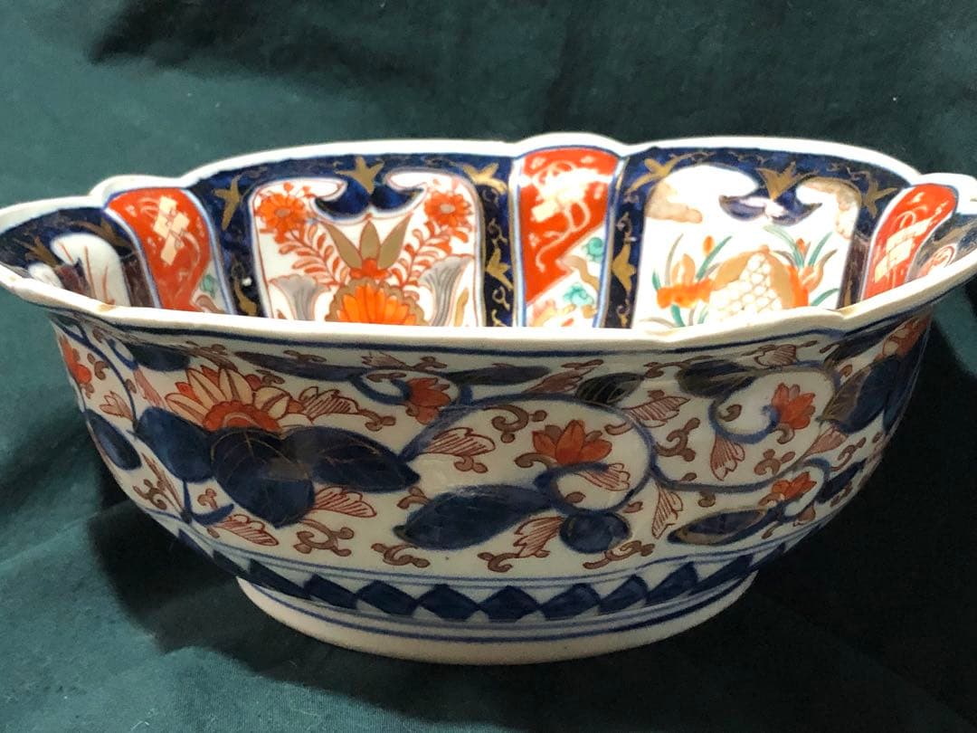 古伊万里　有田焼　菓子器　金色絵鉢　茶器　花籠　インテリア