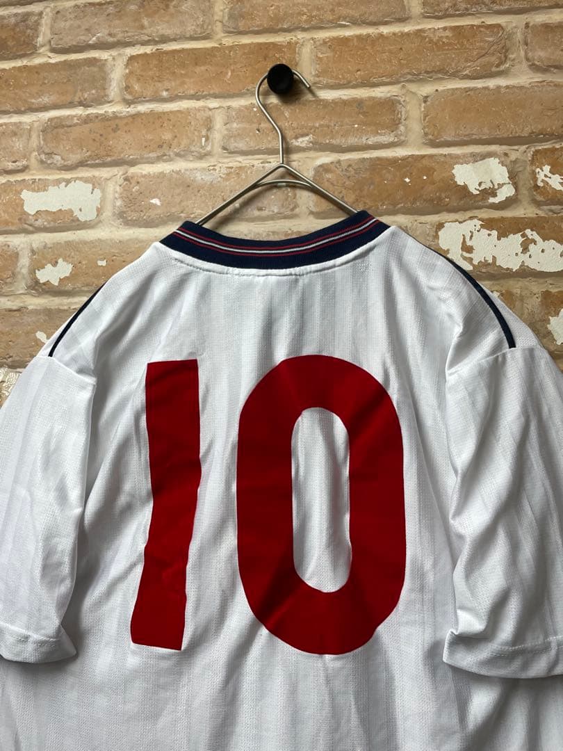 90s UMBRO アンブロ　イングランド代表　ユニフォーム　サッカーシャツ　白