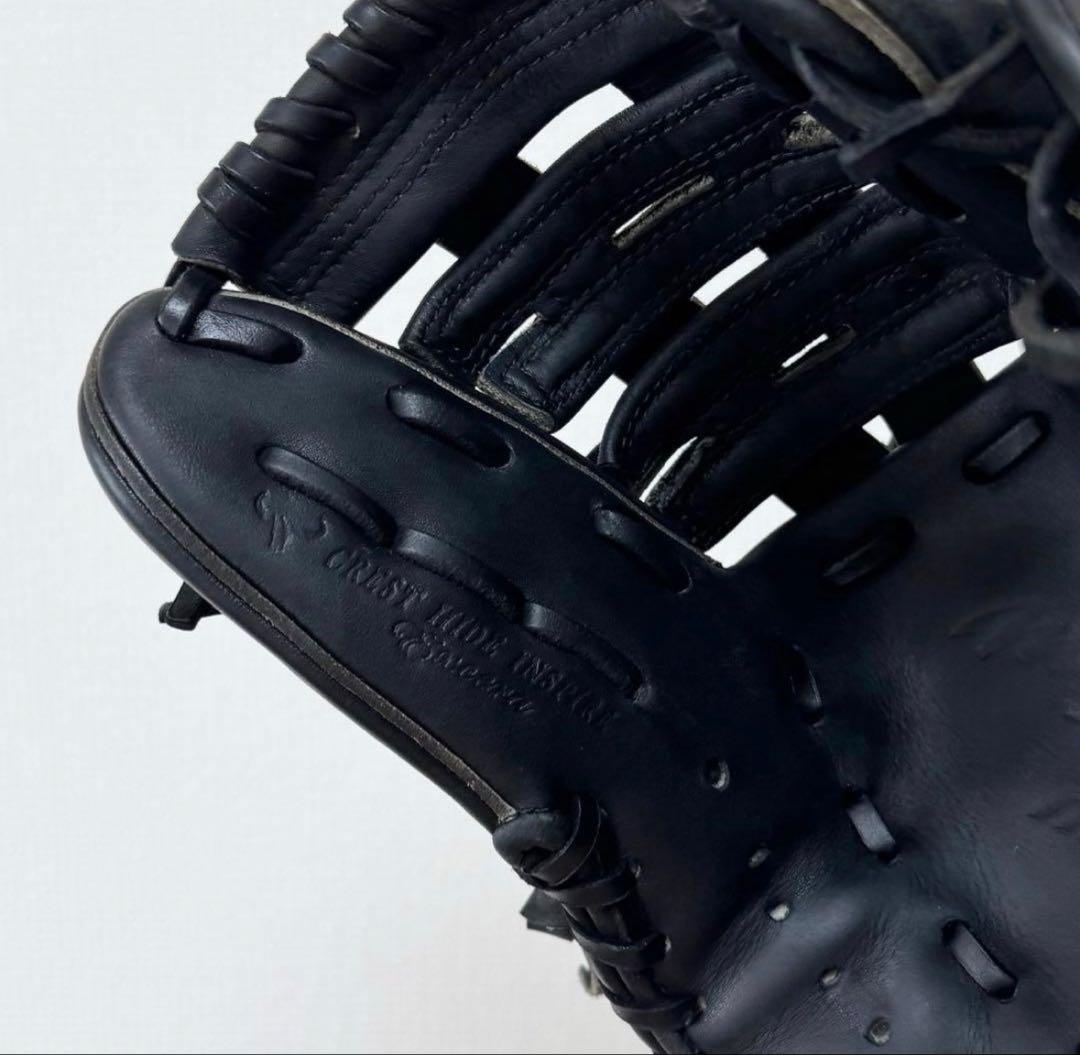 Mizuno 硬式用グローブ 黒 レザー 超良型