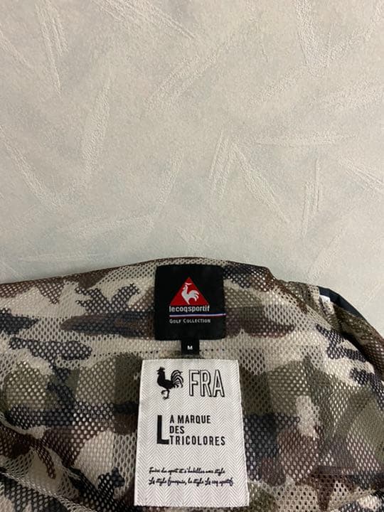 le coq sportif GOLF ストライプブルゾン M 裏地総柄 迷彩