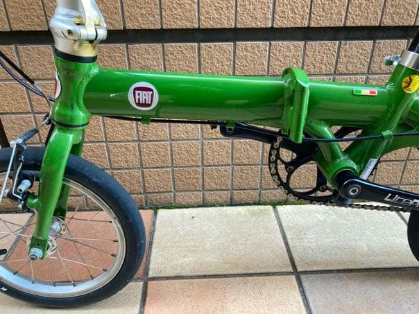 ★FIAT AL-FDB140 折りたたみ 自転車 緑 グリーン★ミニベロ