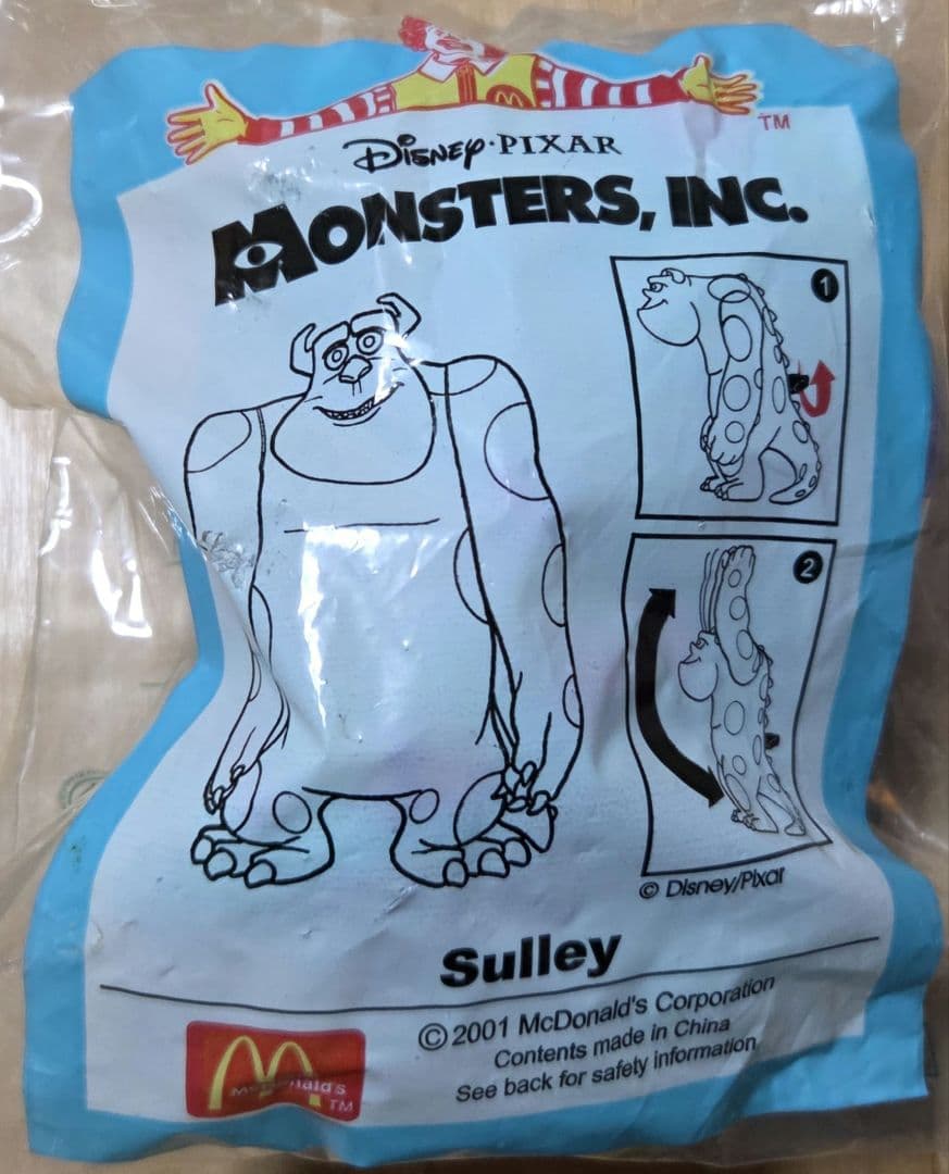 2001年製 マクドナルドハッピーセット　モンスターズ・インク フルコンプセット