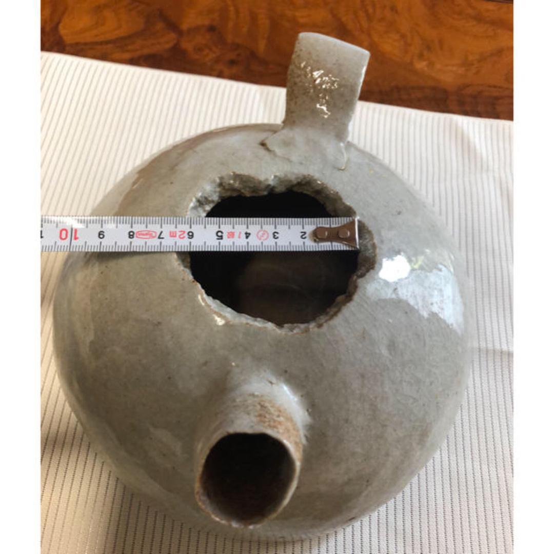 花器　陶器　どびん型
