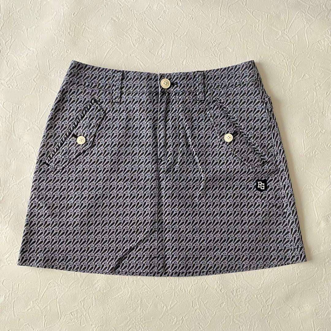 美品【パーリーゲイツ】ディズニーオズワルド総柄ストレッチスカート　サイズ00