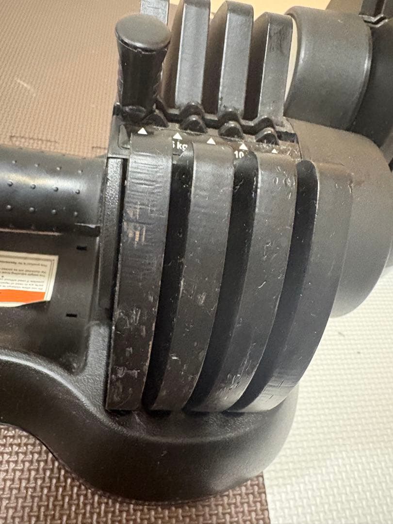 シ*ロ様 可変式ダンベル 12.5キロ２個セット使用感あり 送料込