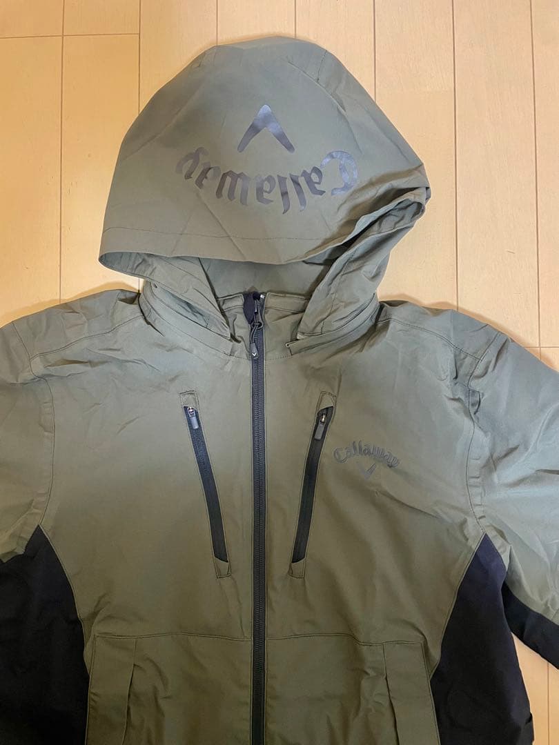 【希少　美品】Callawayキャロウェイ ゴルフ レインウェアM 収納袋付き