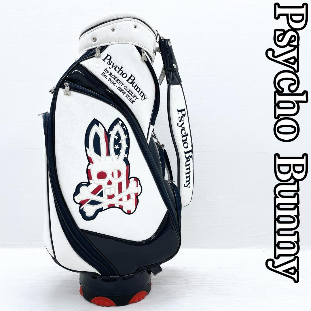 Psycho Bunny サイコバニー スカル ゴルフ キャディバッグ フード無