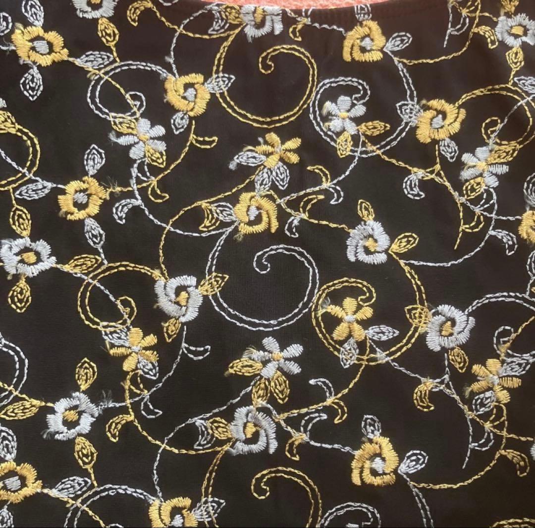 シルフィーヌ バレエレオタード 刺繍 花柄 長袖 黒 38 sylphynes