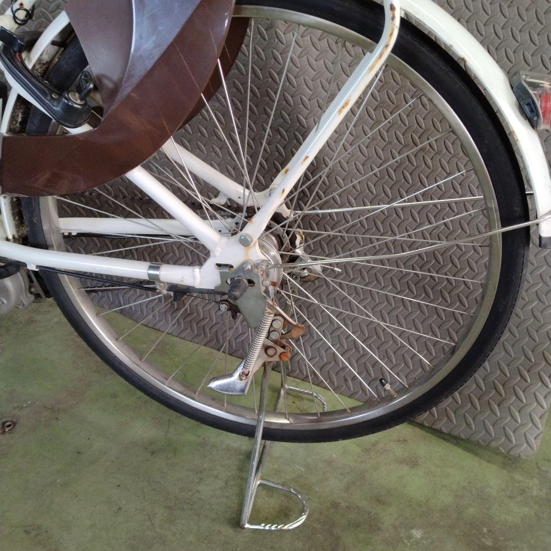 317]送料無料 ヤマハ PAS With 充電器付き 電動自転車