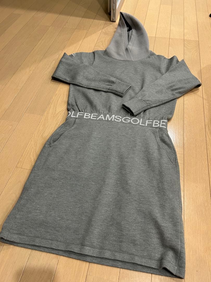 BEAMS GOLF PUPPLE LABELパーカー ニット ワンピース