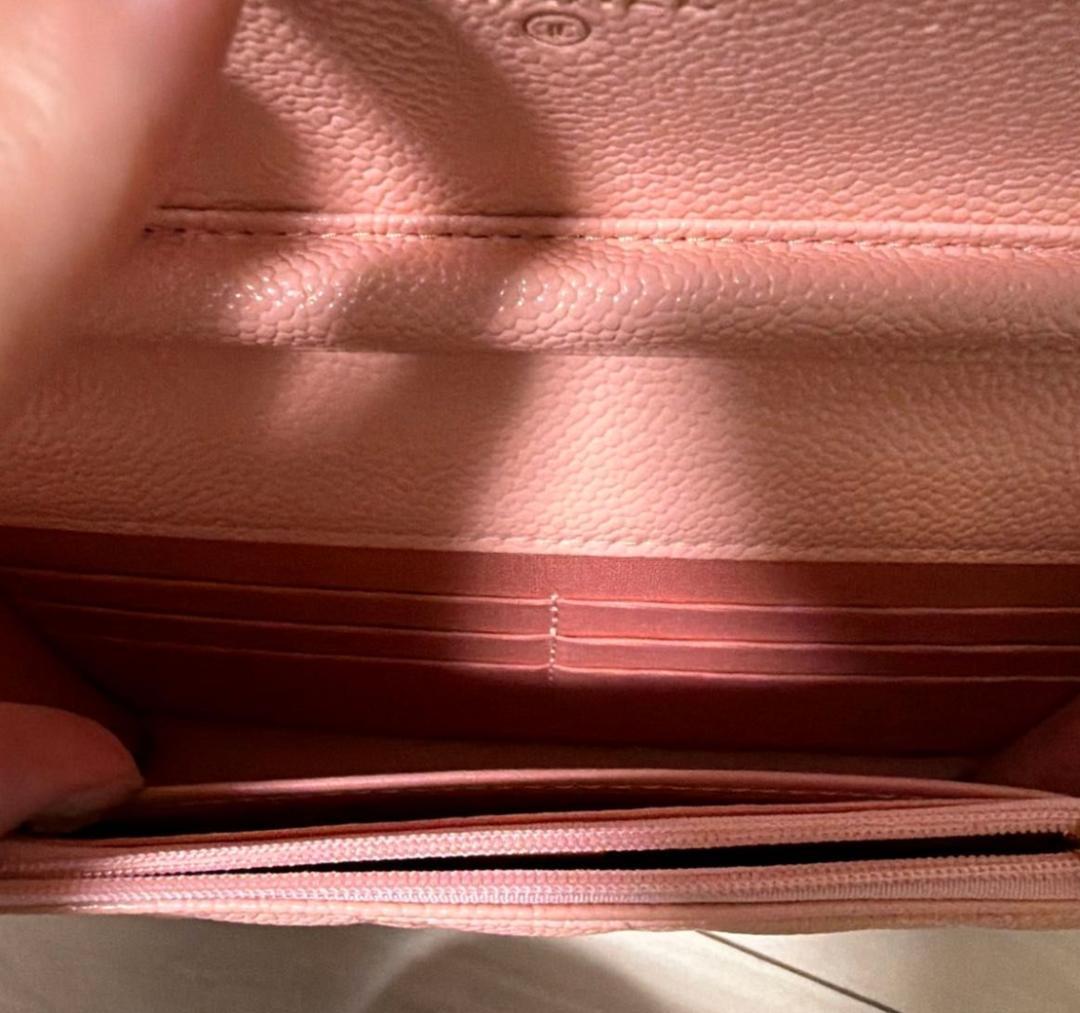 CHANEL 　シャネル　チェーンウォレット　ピンク　ノベルティ