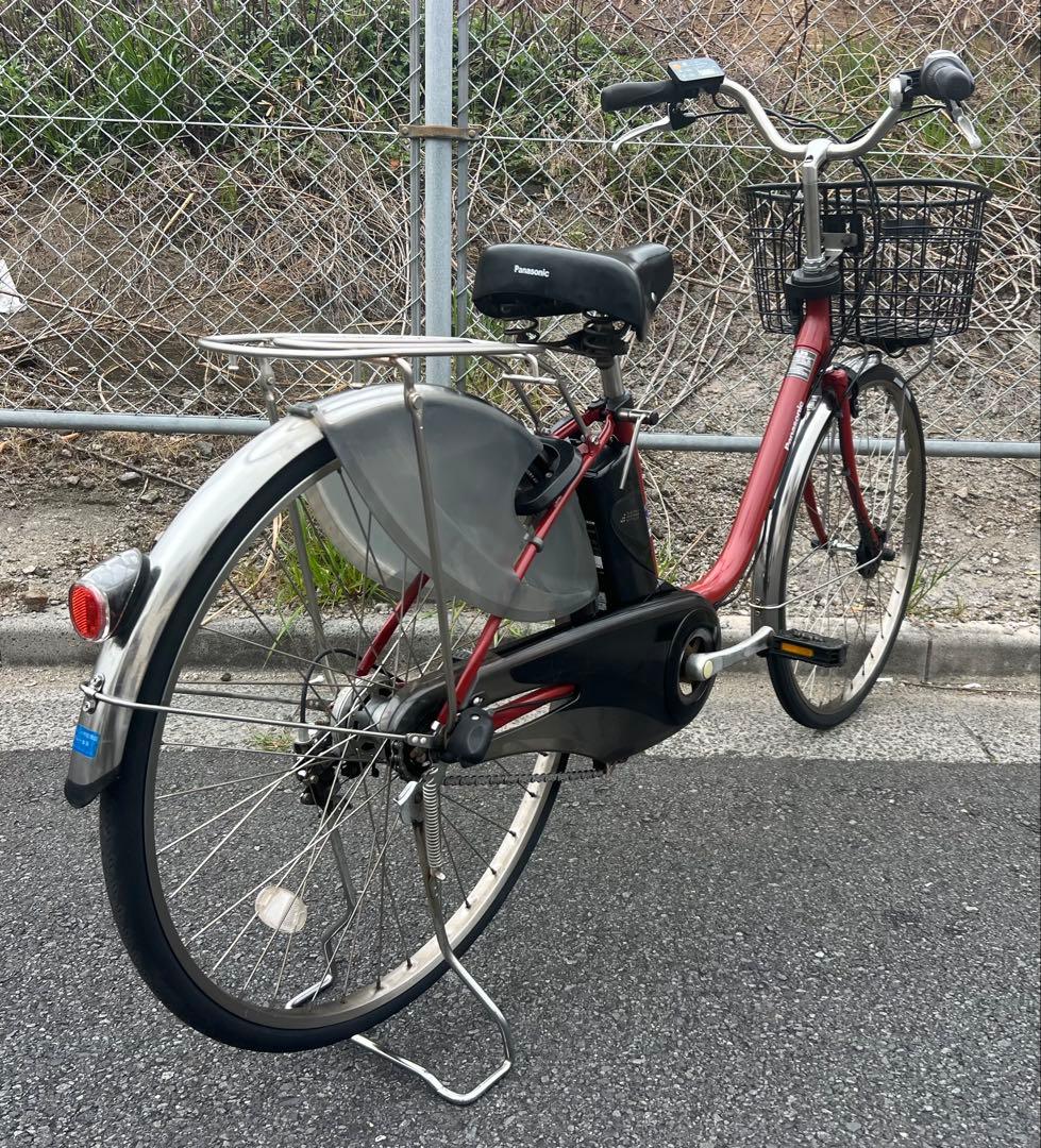 パナソニックエコナビ付き電動アシスト自転車26インチ関東圏配送可能 程度良好