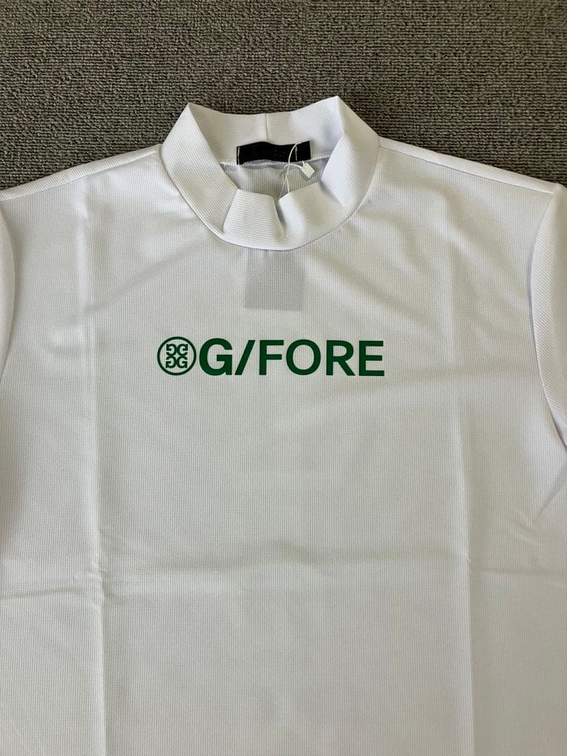 G/FORE ジーフォア XLサイズ モックネックT-シャツ ホワイト