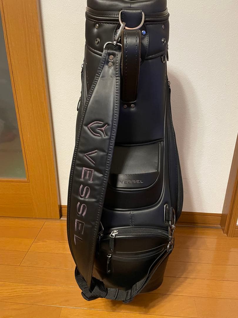 Vessel ブラック キャディバッグ