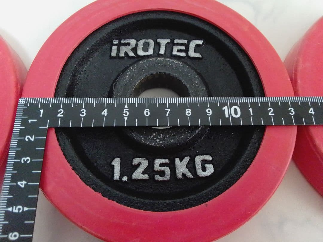 iROTEC ラバー付 ダンベル プレート 合計約20kg アイロテック ⑤