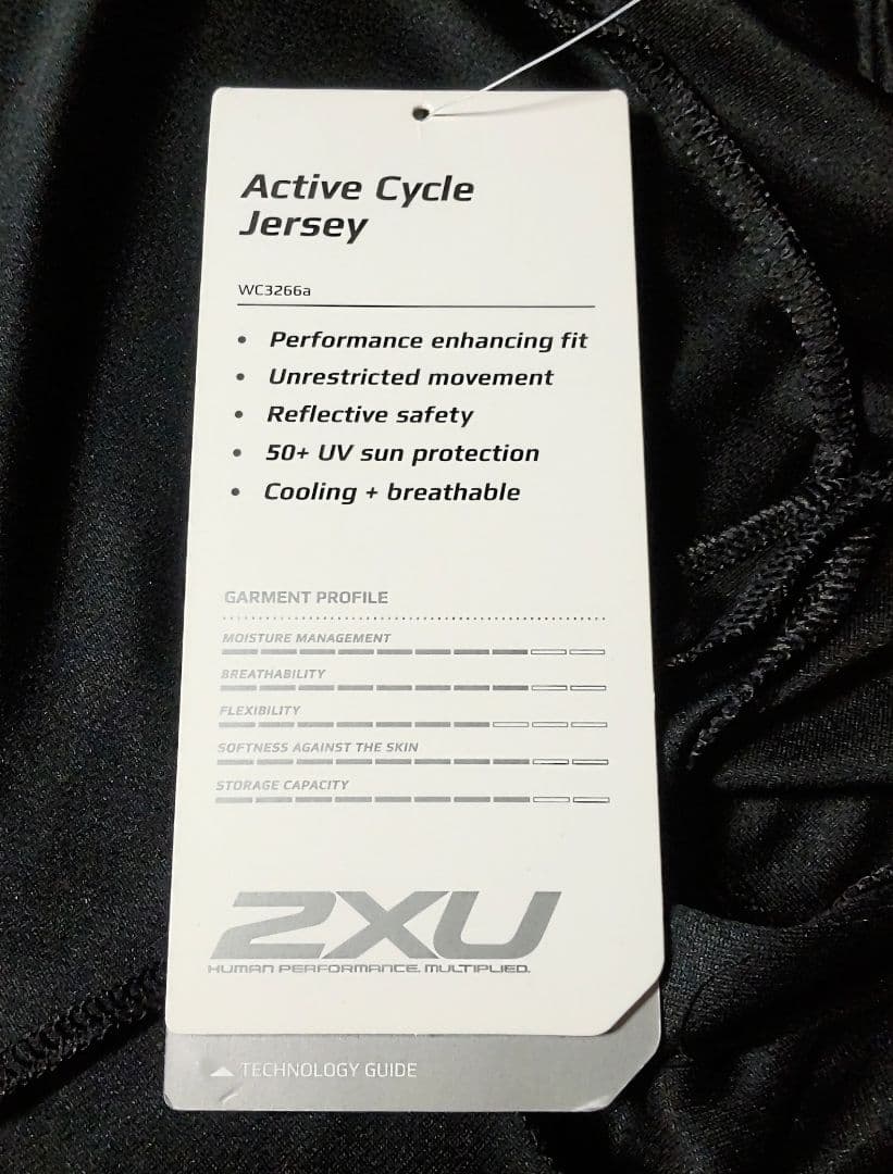 新品❗️2XU アクティブ サイクル ジャージ レディース ウェア 半袖 M 黒