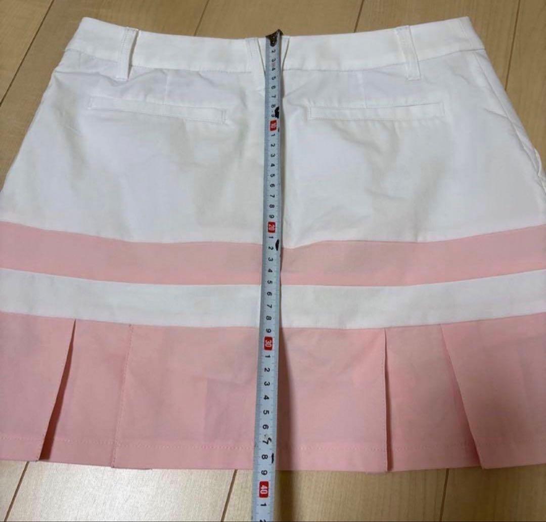 超美品　デサント　ゴルフ　ウエア　ポロシャツ　スカート　2点セット L/L春夏