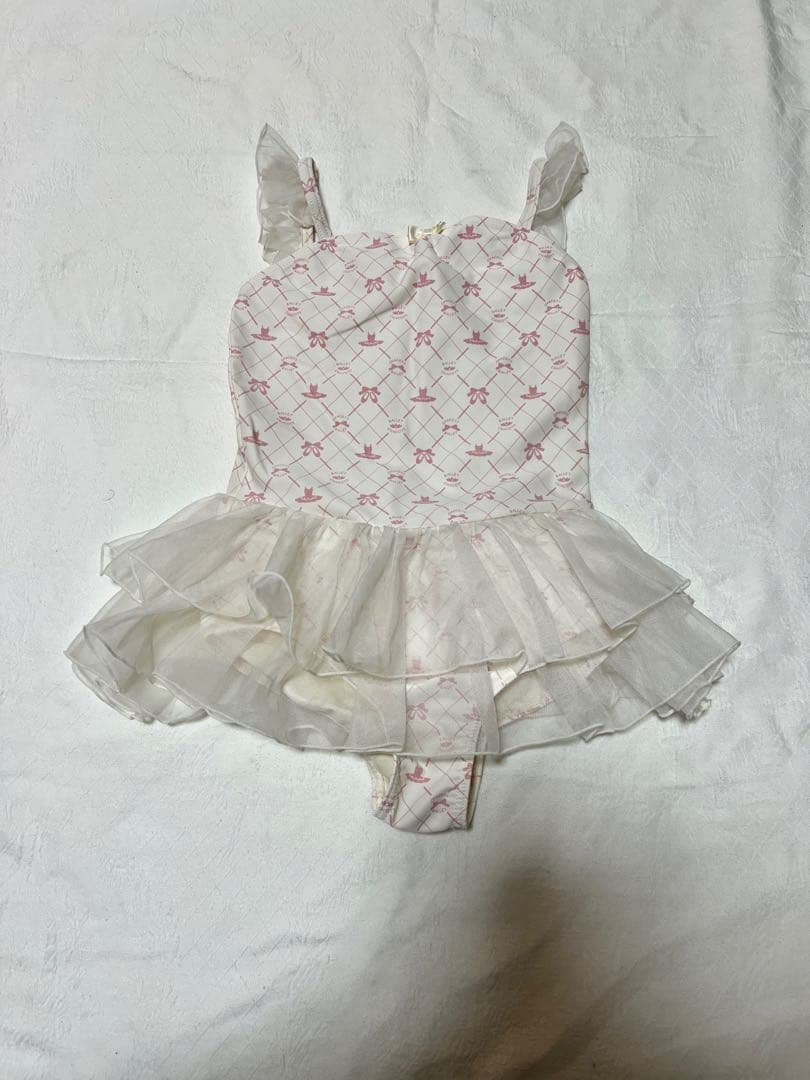 Chacott kids フリル付き花柄レオタード
