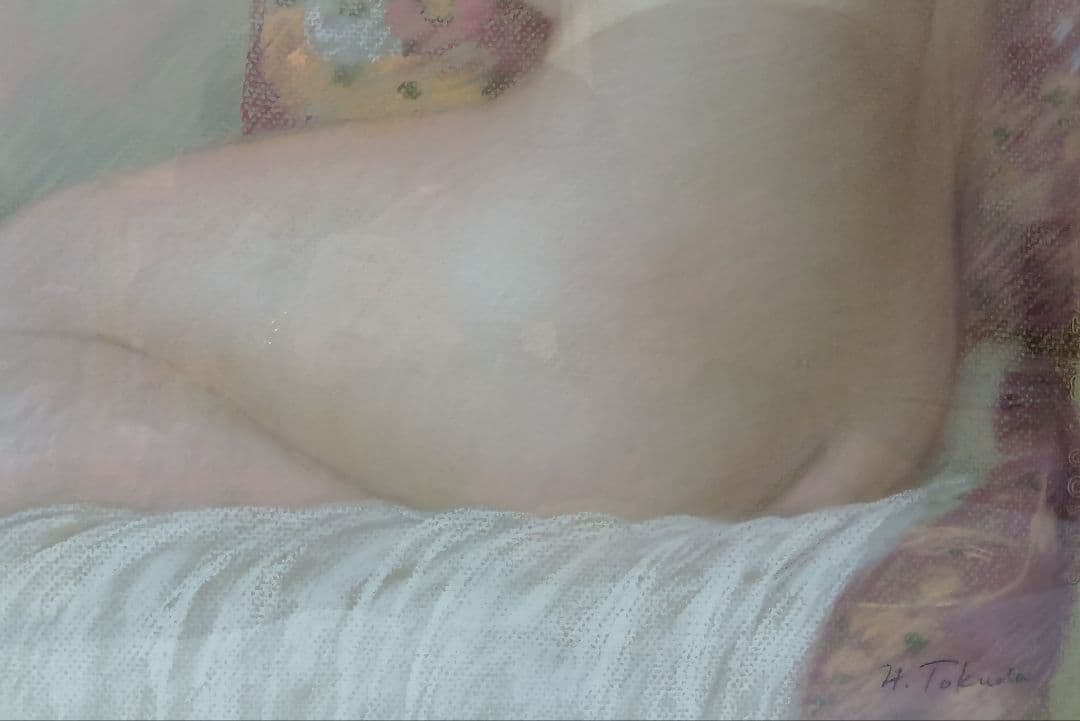 真作 徳田宏行 裸婦画