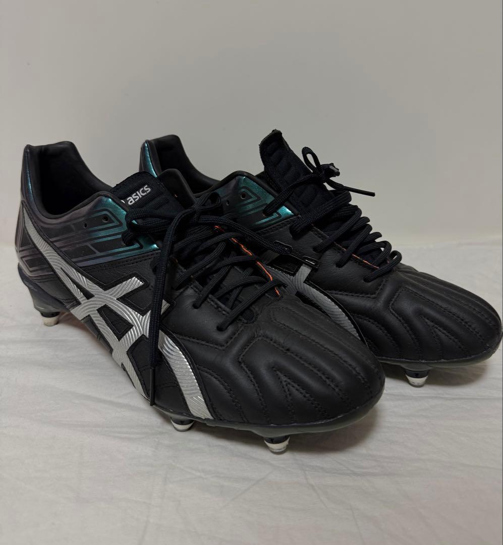asics アシックス　ラグビー　スパイク　28cm ブラック×シルバー