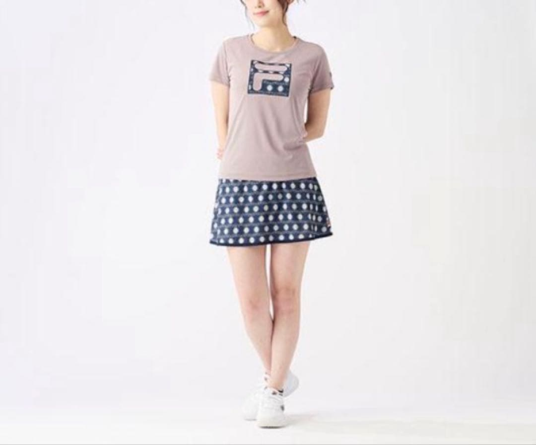 No.265 FILA 隠れラケットのcuteスコート✩.*˚NAVY✩.*˚